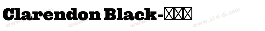 Clarendon Black字体转换